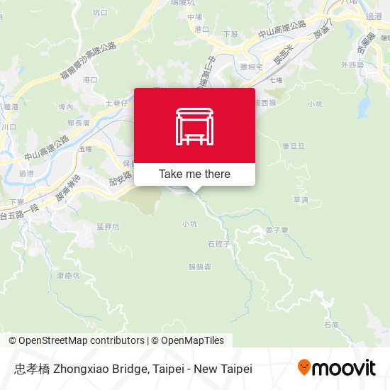 忠孝橋 Zhongxiao Bridge地圖