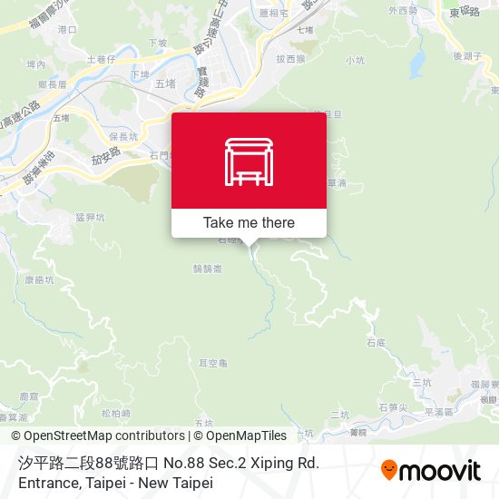 汐平路二段88號路口 No.88 Sec.2 Xiping Rd. Entrance map