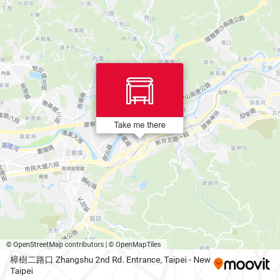 樟樹二路口 Zhangshu 2nd Rd. Entrance map
