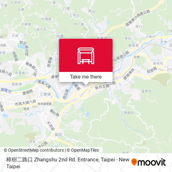 樟樹二路口 Zhangshu 2nd Rd. Entrance map
