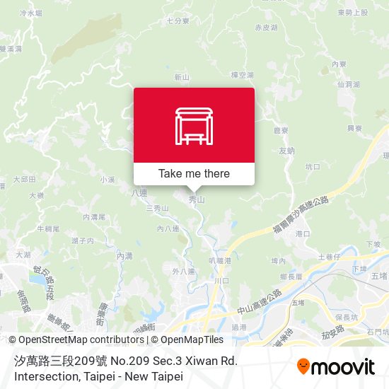 汐萬路三段209號 No.209 Sec.3 Xiwan Rd. Intersection map