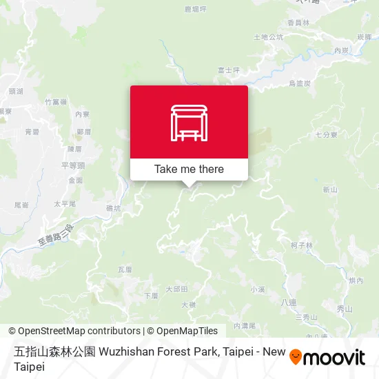 五指山森林公園 Wuzhishan Forest Park地圖