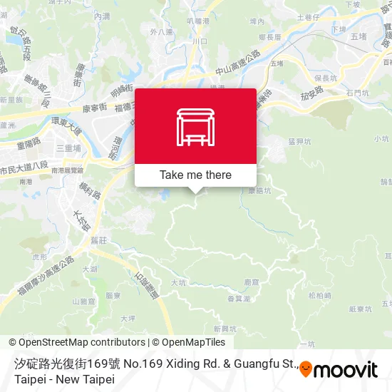 汐碇路光復街169號 No.169 Xiding Rd. & Guangfu St. map