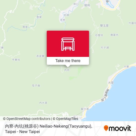 內寮-內坑(桃源谷) Neiliao-Nekeng(Taoyuangu) map