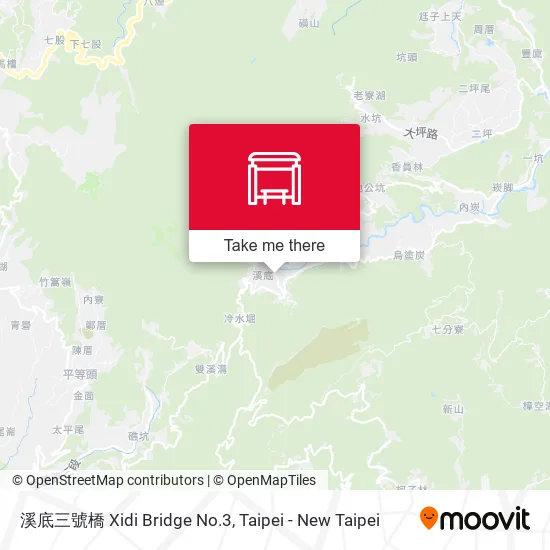 溪底三號橋 Xidi Bridge No.3 map