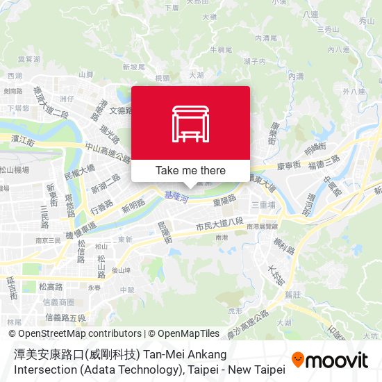 潭美安康路口(威剛科技) Tan-Mei Ankang Intersection (Adata Technology)地圖