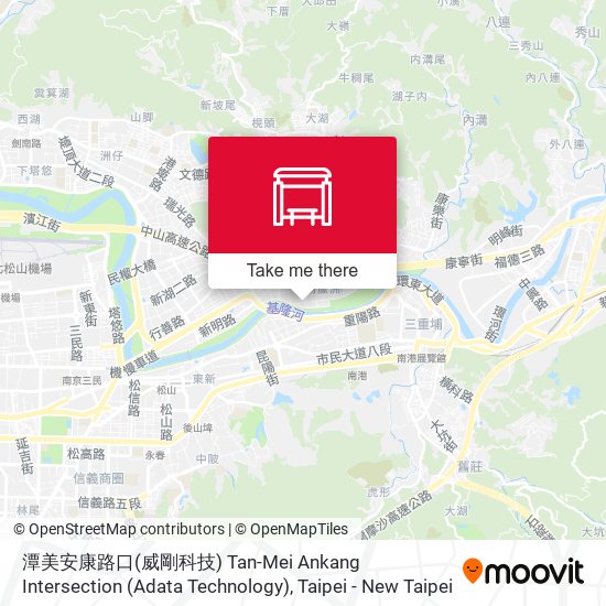 潭美安康路口(威剛科技) Tan-Mei Ankang Intersection (Adata Technology)地圖