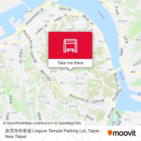 凌雲寺停車場 Lingyun Temple Parking Lot map