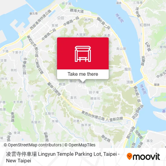 凌雲寺停車場 Lingyun Temple Parking Lot map
