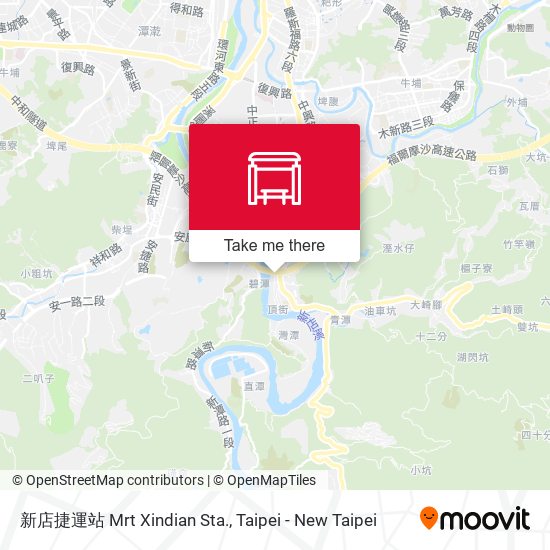 新店捷運站 Mrt Xindian Sta. map