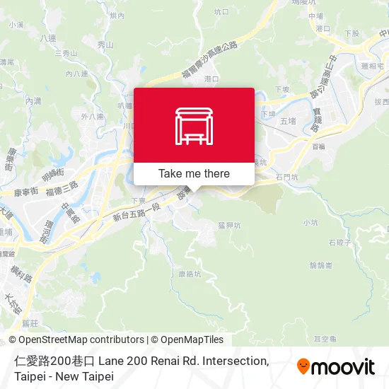仁愛路200巷口 Lane 200 Renai Rd. Intersection地圖