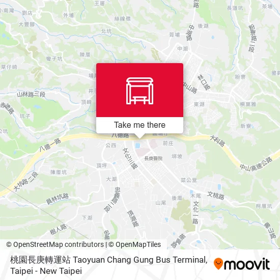 桃園長庚轉運站 Taoyuan Chang Gung Bus Terminal map