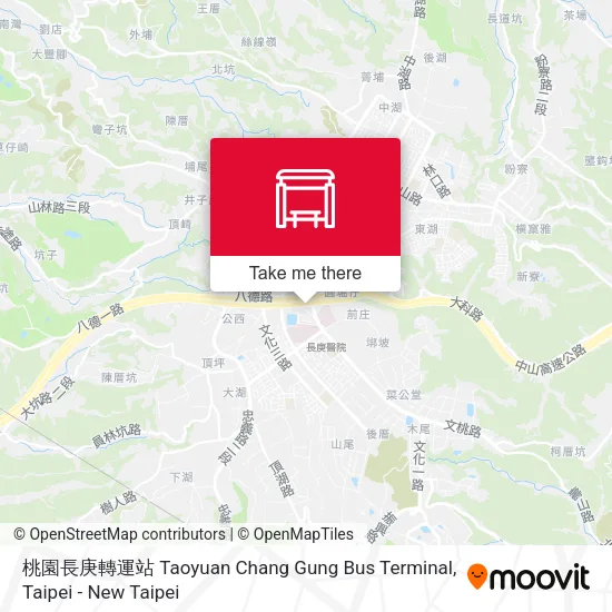 桃園長庚轉運站 Taoyuan Chang Gung Bus Terminal map