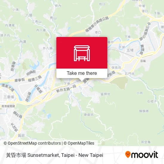 黃昏市場 Sunsetmarket map