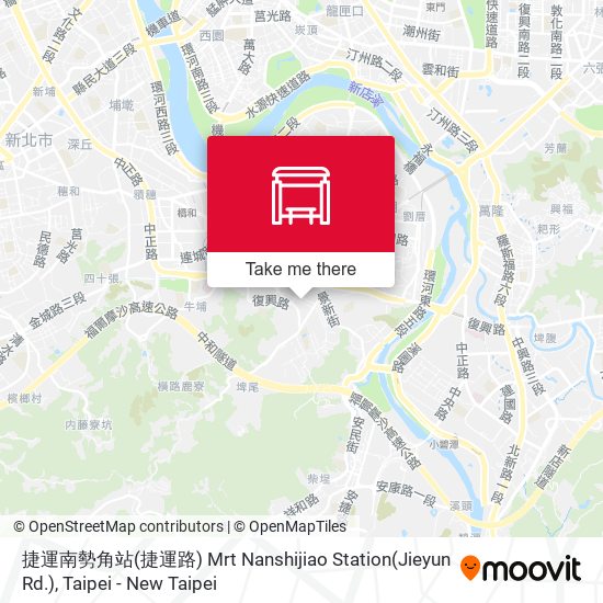 捷運南勢角站(捷運路) Mrt Nanshijiao Station(Jieyun Rd.)地圖