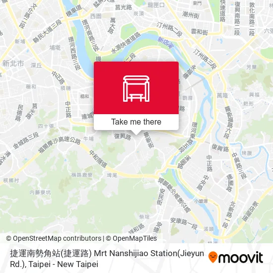 捷運南勢角站(捷運路) Mrt Nanshijiao Station(Jieyun Rd.) map