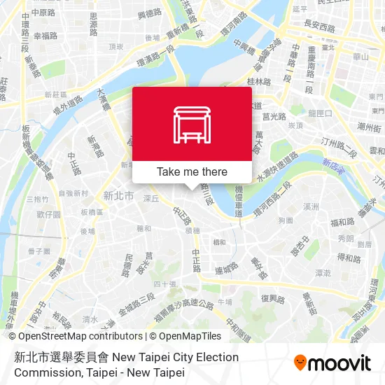 新北市選舉委員會 New Taipei City Election Commission map