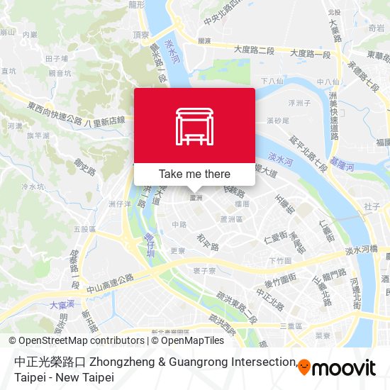 中正光榮路口 Zhongzheng & Guangrong Intersection map