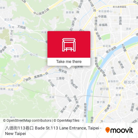 八德街113巷口 Bade St.113 Lane Entrance map