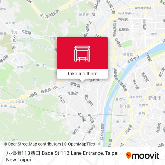 八德街113巷口 Bade St.113 Lane Entrance map