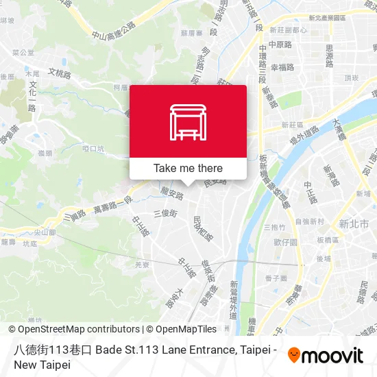 八德街113巷口 Bade St.113 Lane Entrance map