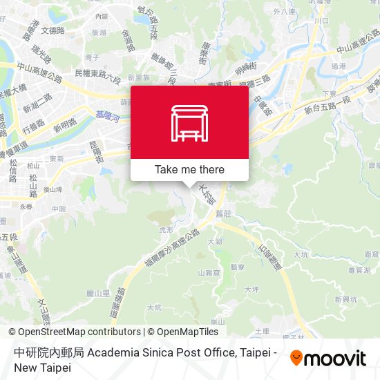 中研院內郵局 Academia Sinica Post Office map