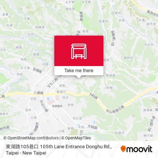 東湖路105巷口 105th Lane Entrance Donghu Rd.地圖