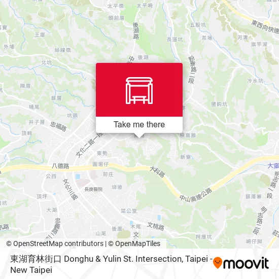 東湖育林街口 Donghu & Yulin St. Intersection map