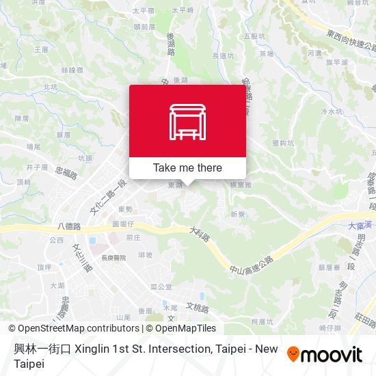 興林一街口 Xinglin 1st St. Intersection map