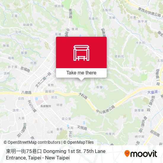 東明一街75巷口 Dongming 1st St. 75th Lane Entrance map