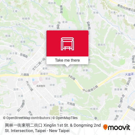 興林一街東明二街口 Xinglin 1st St. & Dongming 2nd St. Intersection map