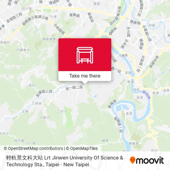 輕軌景文科大站 Lrt Jinwen University Of Science & Technology Sta. map