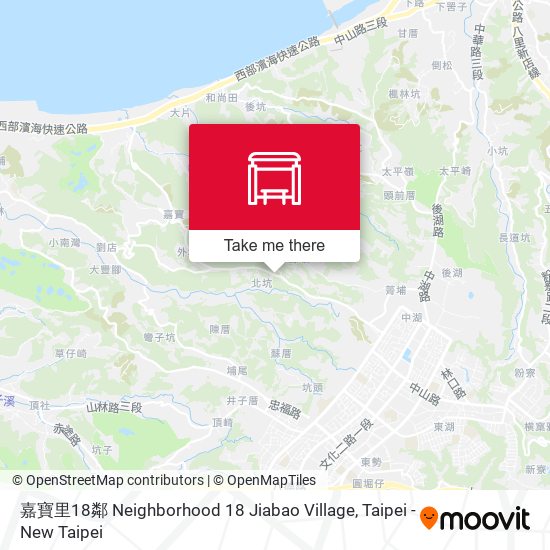 嘉寶里18鄰 Neighborhood 18 Jiabao Village map