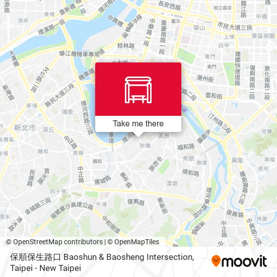 保順保生路口 Baoshun & Baosheng Intersection map