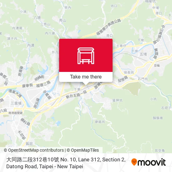 大同路二段312巷10號 No. 10, Lane 312, Section 2, Datong Road map