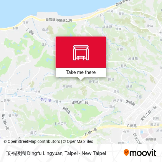 頂福陵園 Dingfu Lingyuan map