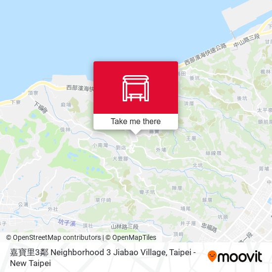 嘉寶里3鄰 Neighborhood 3 Jiabao Village map