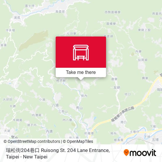 瑞松街204巷口 Ruisong St. 204 Lane Entrance地圖