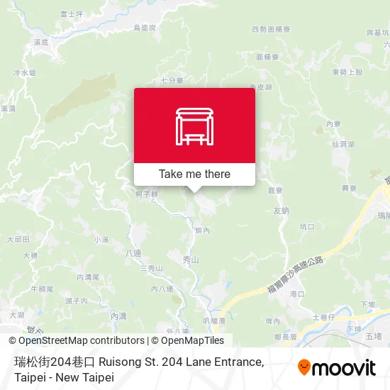瑞松街204巷口 Ruisong St. 204 Lane Entrance map