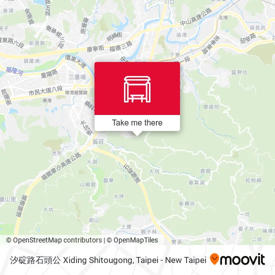 汐碇路石頭公 Xiding Shitougong map