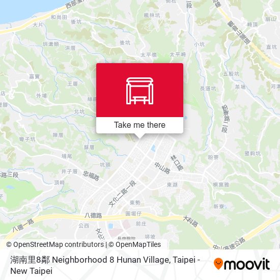 湖南里8鄰 Neighborhood 8 Hunan Village map