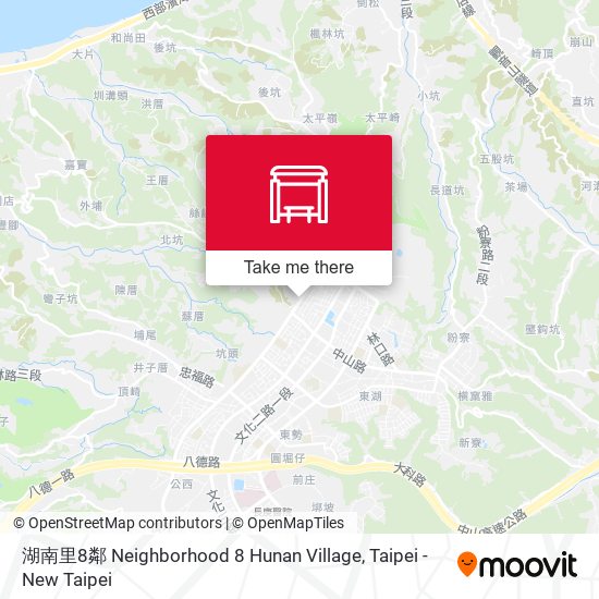 湖南里8鄰 Neighborhood 8 Hunan Village map
