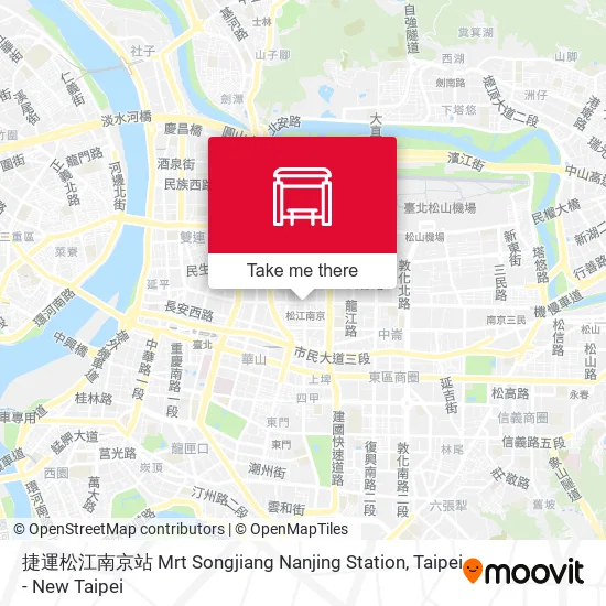 捷運松江南京站 Mrt Songjiang Nanjing Station map
