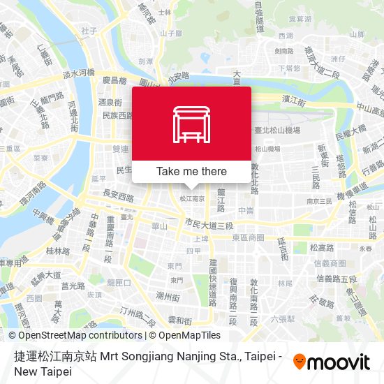 捷運松江南京站 Mrt Songjiang Nanjing Sta. map