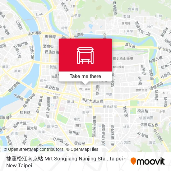 捷運松江南京站 Mrt Songjiang Nanjing Sta. map