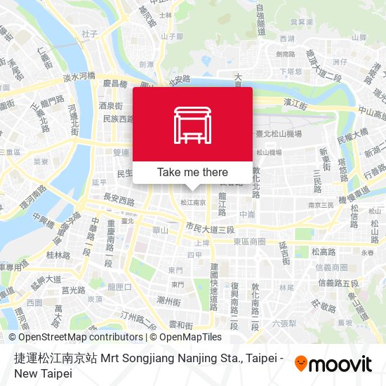 捷運松江南京站 Mrt Songjiang Nanjing Sta. map