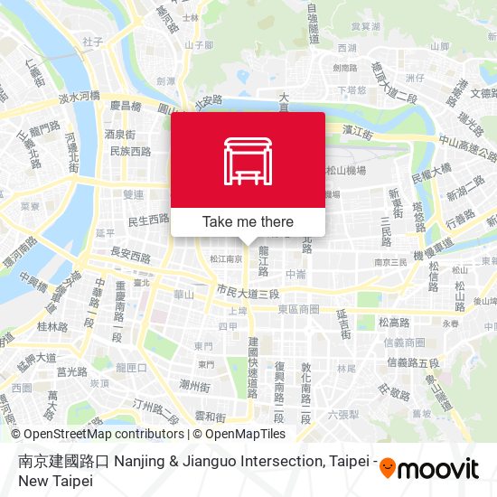 南京建國路口 Nanjing & Jianguo Intersection map