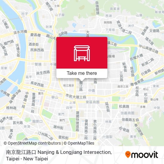 南京龍江路口 Nanjing & Longjiang Intersection map