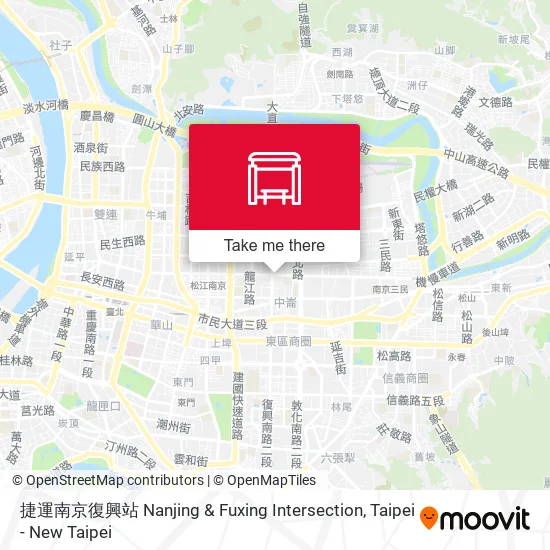 捷運南京復興站 Nanjing & Fuxing Intersection地圖
