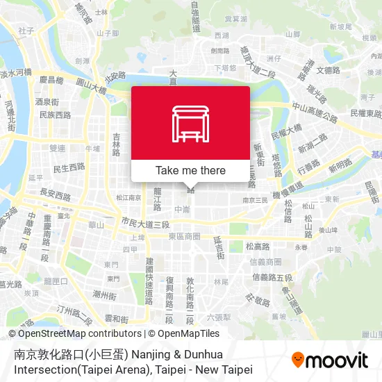 南京敦化路口(小巨蛋) Nanjing & Dunhua Intersection(Taipei Arena)地圖